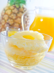 Image showing pineapple and juice