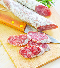 Image showing salami