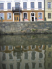 Image showing reflected buildings