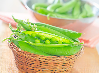 Image showing green peas