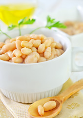 Image showing white beans in bowl