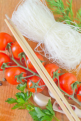 Image showing rice noodles