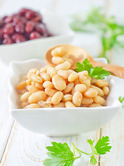 Image showing red and white beans