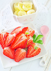 Image showing strawberry and banana