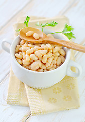 Image showing white beans in bowl