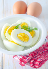 Image showing boiled eggs