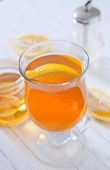 Image showing tea with lemon