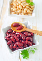 Image showing red and white beans