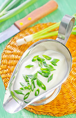 Image showing sour cream with onion