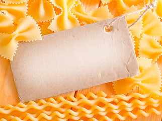 Image showing pasta and blank