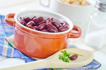 Image showing red and white bean