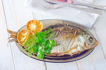 Image showing baked fish