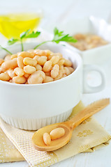 Image showing white beans in bowl