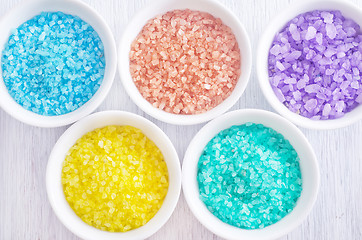 Image showing color sea salt