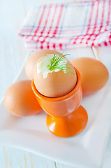 Image showing boiled eggs