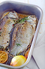 Image showing baked fish