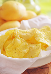 Image showing chips from potato