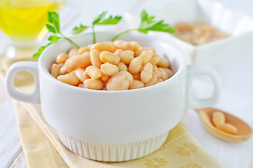 Image showing white beans in bowl