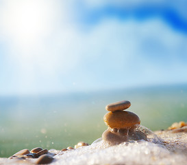 Image showing stones on the beach