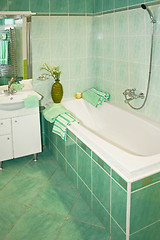 Image showing Green bath