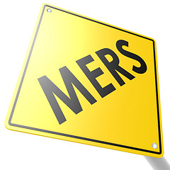 Image showing MERS road sign