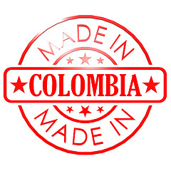 Image showing Made in Colombia red seal