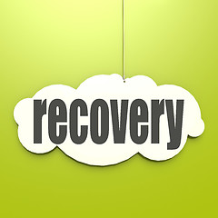 Image showing White cloud with recovery