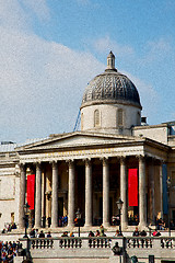 Image showing old architecture in england london europe wall and history