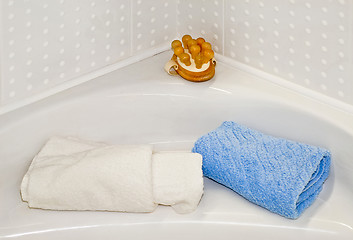Image showing Towels and massage