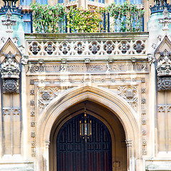 Image showing old architecture in england london europe wall and history