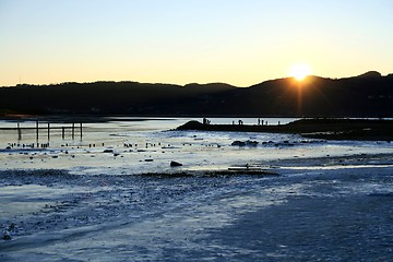 Image showing Winter shore