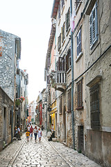 Image showing Tourists sightseeing Rovinj