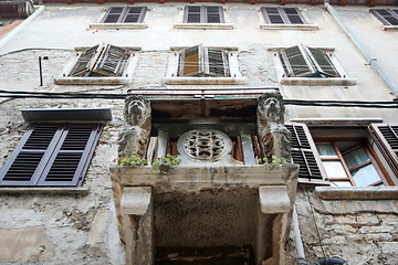 Image showing Old buildings in Rovinj 