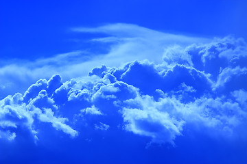 Image showing blue cumulus cloud