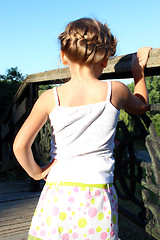 Image showing little fashionable girl with modern coiffure