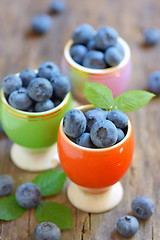 Image showing Fresh blueberries