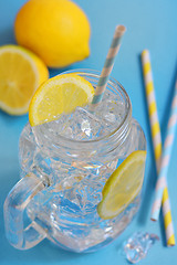 Image showing water with lemon