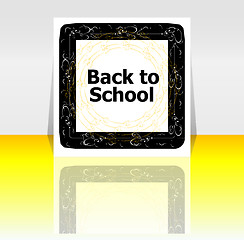 Image showing Back to school word, education concept