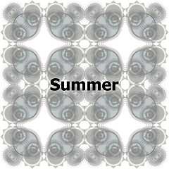 Image showing Summer Words on abstract Backgrounds