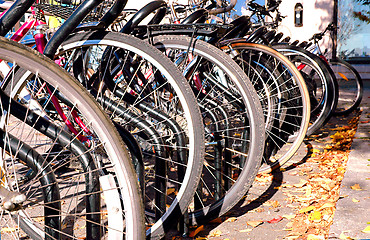 Image showing Bicykle parking