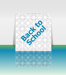 Image showing Back to school word, education concept