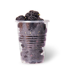 Image showing Mulberry in a plastic cup