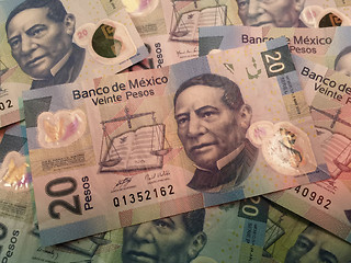 Image showing Mexican bills