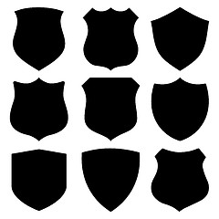 Image showing Black custom shields