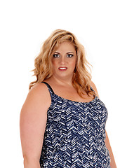 Image showing Lovely plus size blond woman.