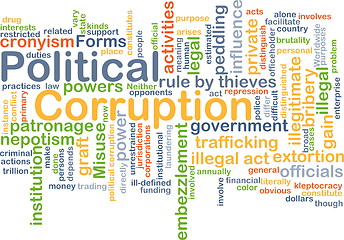 Image showing Political corruption background concept