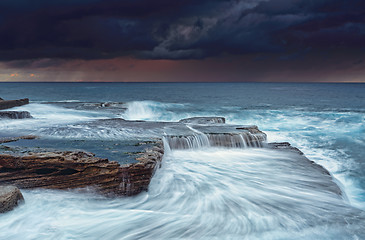 Image showing Stormy skies at sunrise