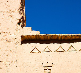 Image showing moroccan old wall and brick in antique city