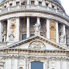 Image showing st paul cathedral in london england old construction and religio