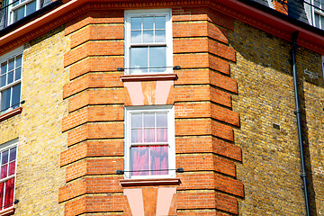 Image showing window in europe london old red  and      historical 